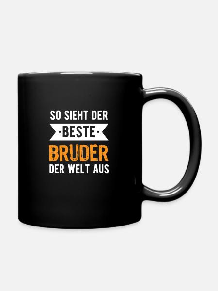 So sieht der beste Bruder der Welt aus - Tasse einfarbig - Schwarz