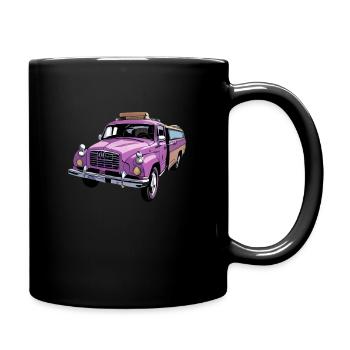 Fire truck - Full Colour Mug - black - Right