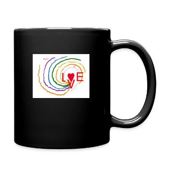 World of LOVE - Mug uni - noir - Droite