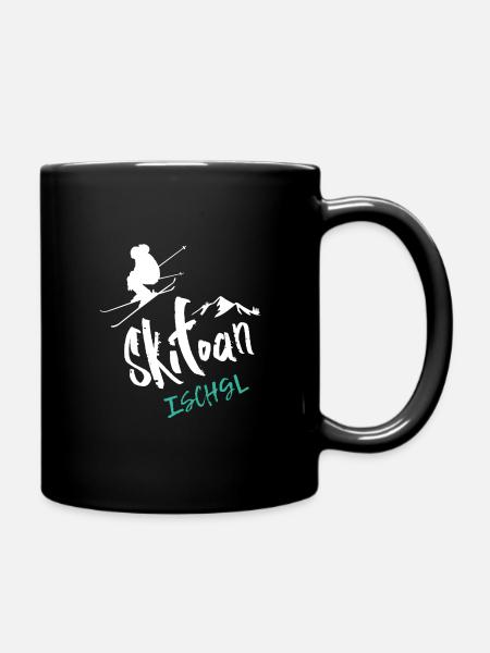 Skifahren Ischgl - Tasse einfarbig - Schwarz