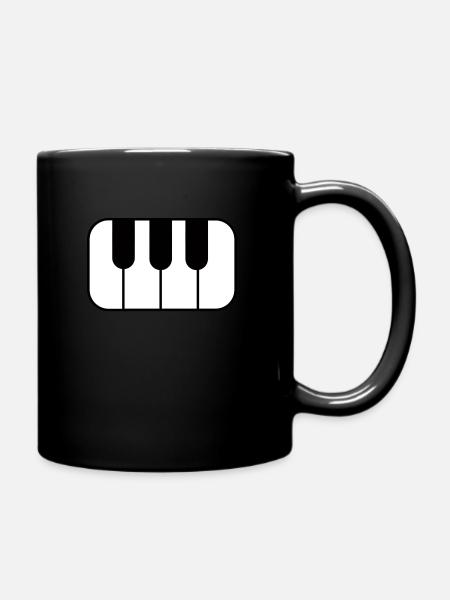 Piano - Mug uni - noir