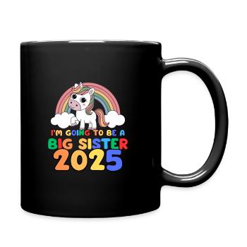 I'm Going To Be A Big Sister 2025 - Tasse einfarbig - Schwarz - Rechts