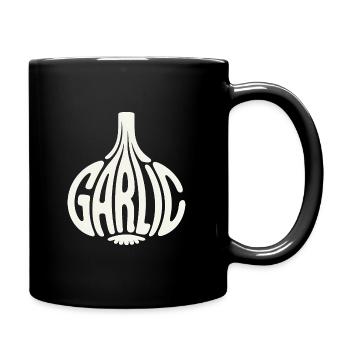 Ail - Logo de légume cool - Mug uni - noir - Droite