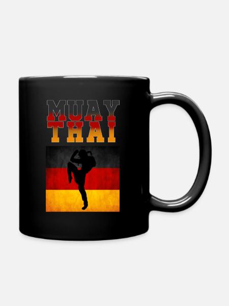 Muay Thai Germany - Tasse einfarbig - Schwarz