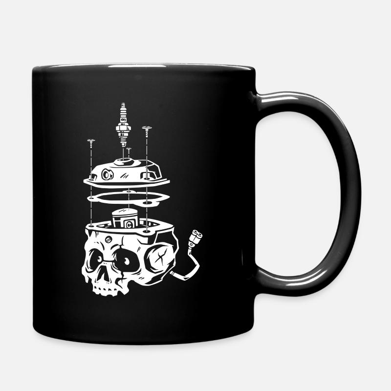 Piston_Skull - Mug uni - noir