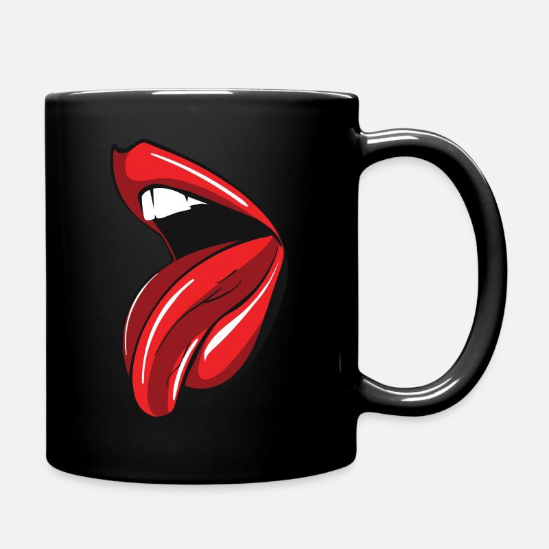 bouche - Mug uni - noir