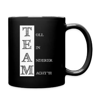 TEAM Toll ein anderer machts weiss - Tasse einfarbig - Schwarz - Rechts