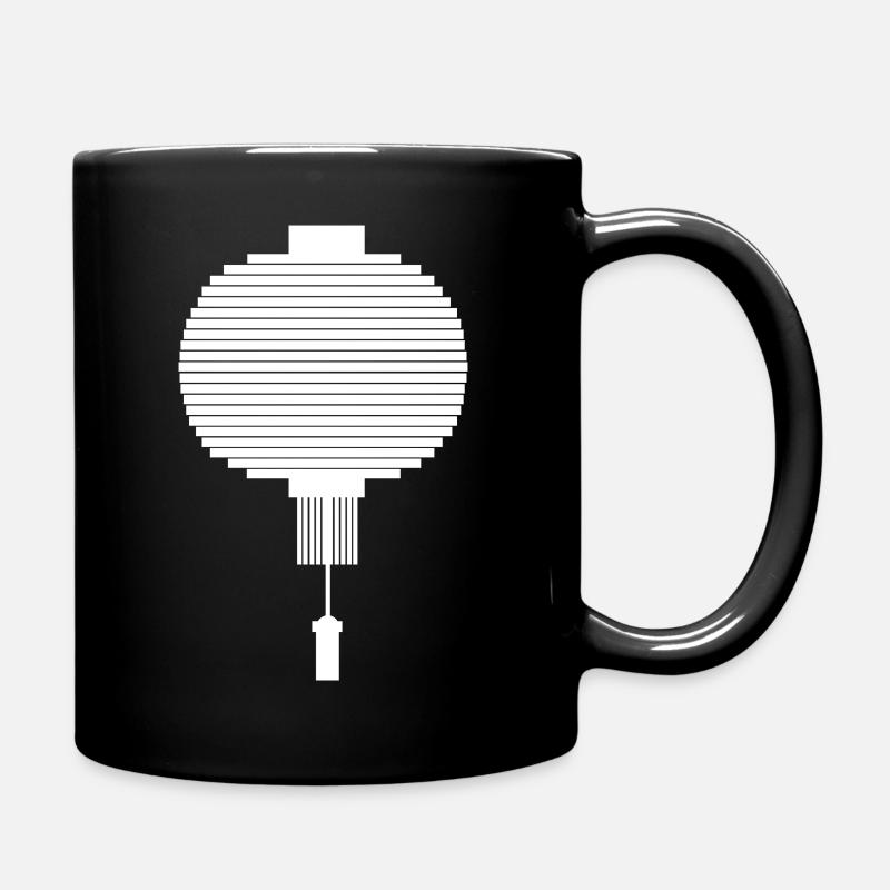 Asia Lampion Laterne - Tasse einfarbig - Schwarz