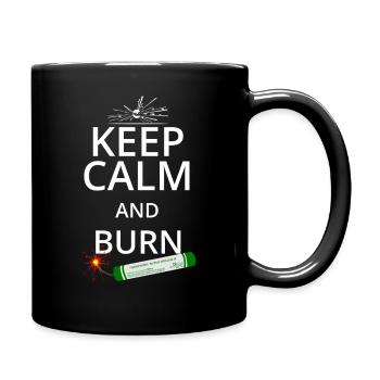Les feux d'artifice du Nouvel An Pyro Keep Calm - Mug uni - noir - Droite