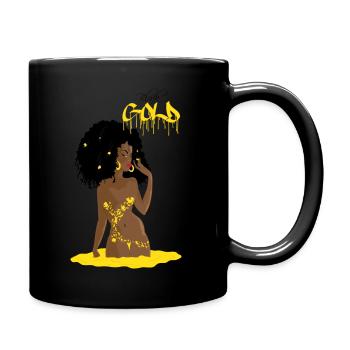 Black gold - Full Colour Mug - black - Right