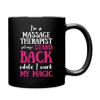Massage Therapist Magic - Tasse einfarbig - Schwarz - Rechts
