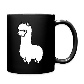 Llama lama alpaca - Full Colour Mug - black - Right