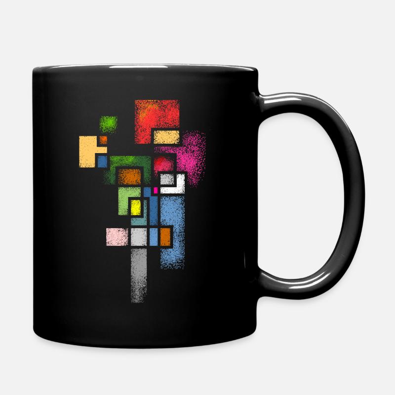 Abstrakt - Tasse einfarbig - Schwarz