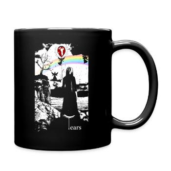 Angel graphic - Full Colour Mug - black - Right