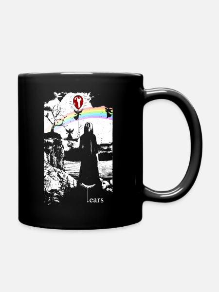 Angel graphic - Full Colour Mug - black