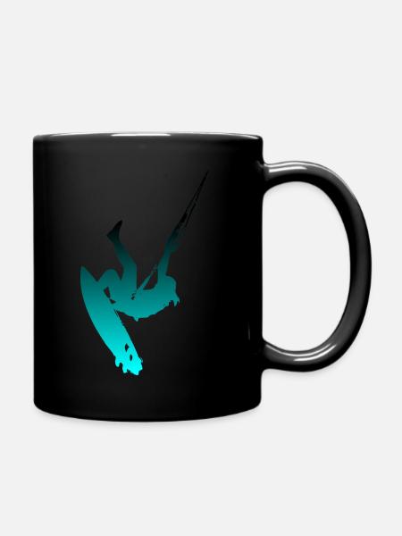 kitesurf - Mug uni - noir