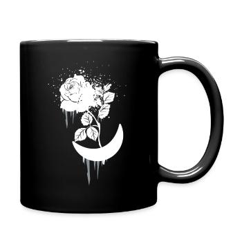 Satan Rose Knife Gift Satanist Knife Grufti - Full Colour Mug - black - Right