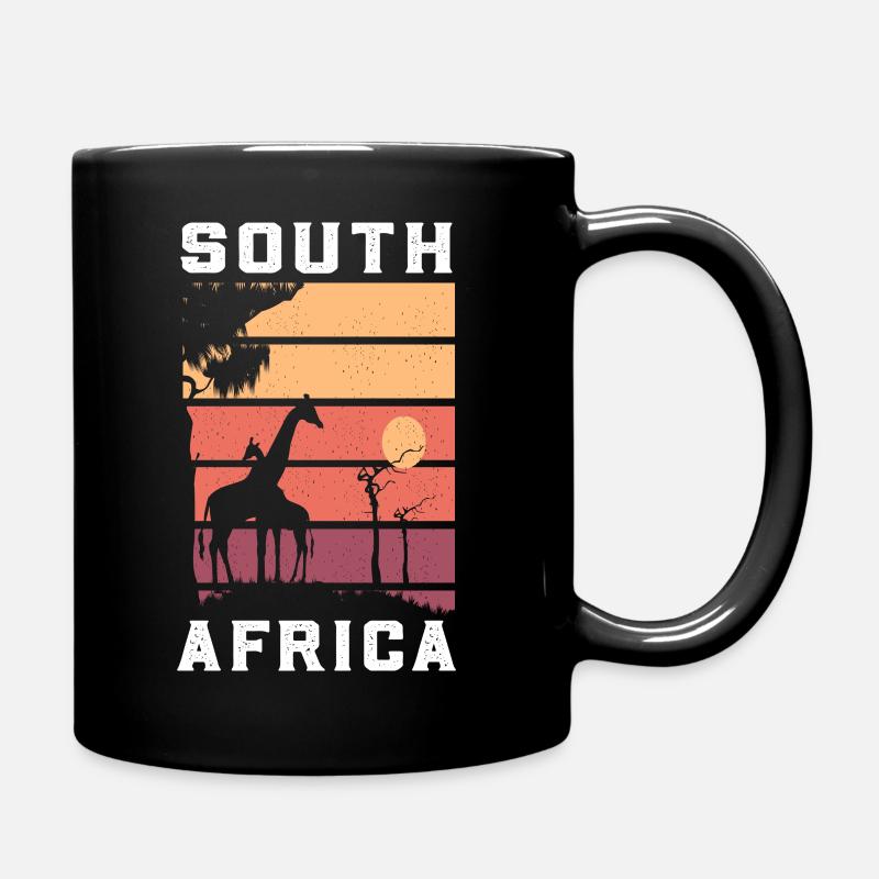 Südafrika - Tasse einfarbig - Schwarz