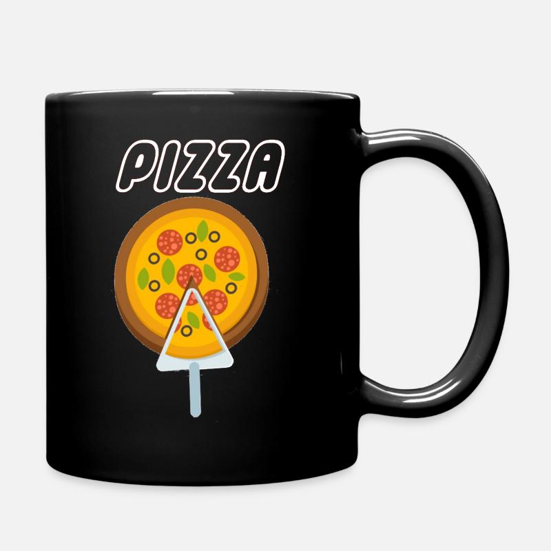 Pizza - Mug uni - noir