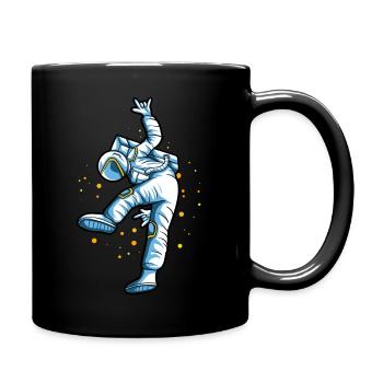 Les astronautes de l’espace extra-extérieur dansent - Mug uni - noir - Droite