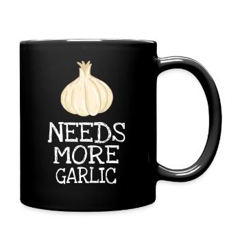 Needs More Garlic Gift Cook Cook - Full Colour Mug - black - Right
