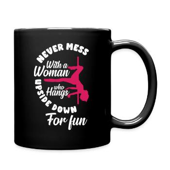 Pole Dance Fitness Coreography Dance Funny Pole - Tasse einfarbig - Schwarz - Rechts