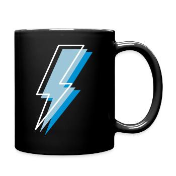 trois fois le tonitruant avec contraste - Mug uni - noir - Droite