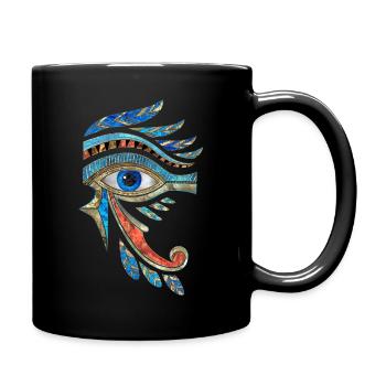Oeil égyptien d’Horus - ornement de Wadjet - Mug uni - noir - Droite