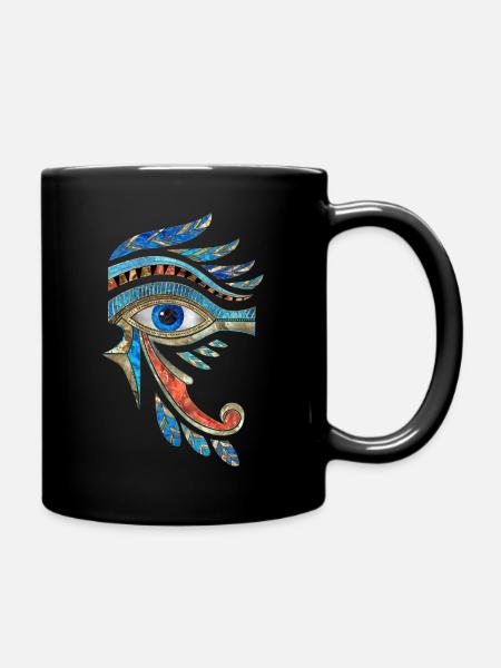 Oeil égyptien d’Horus - ornement de Wadjet - Mug uni - noir