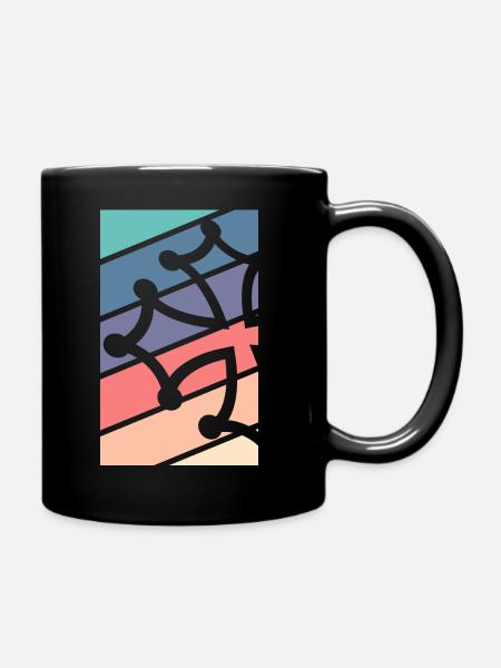 Cross Occitan Colors, Fibonacci. - Full Colour Mug - black