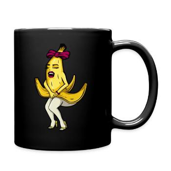 sexy lady banana - Mug uni - noir - Droite