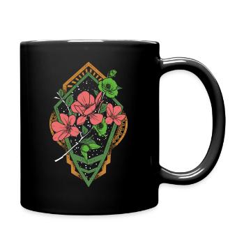 Persian dream flower - Full Colour Mug - black - Right