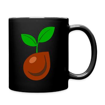 Graines de plantes - Mug uni - noir - Droite