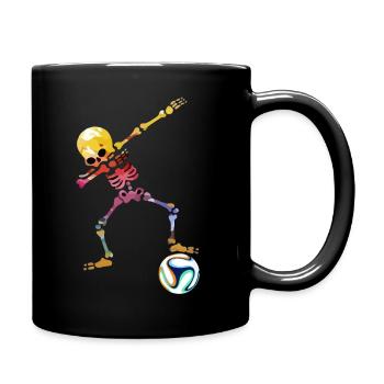 Fußball Mann Soccer Jungs Torwart outfit Bolzen - Tasse einfarbig - Schwarz - Rechts