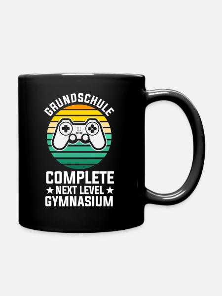 Gamer Zocker Zocken Gaming Konsole Grundschule - Tasse einfarbig - Schwarz
