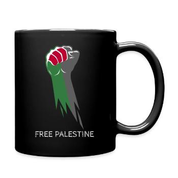 Gaza Freedom Save Palestine - Full Colour Mug - black - Right