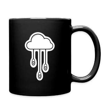 Schwarzwaldwolke - Tasse einfarbig - Schwarz - Rechts