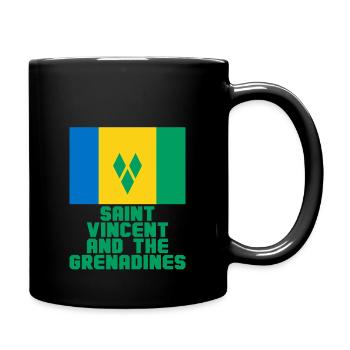 Saint Vincent and the Grenadines - Full Colour Mug - black - Right