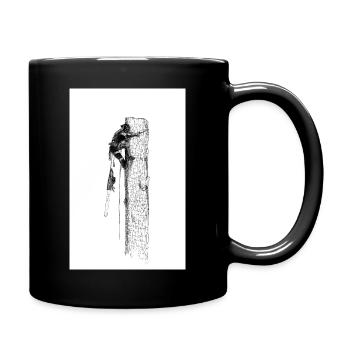 Arborist Tree Surgeon big chainsaw needed - Full Colour Mug - black - Right
