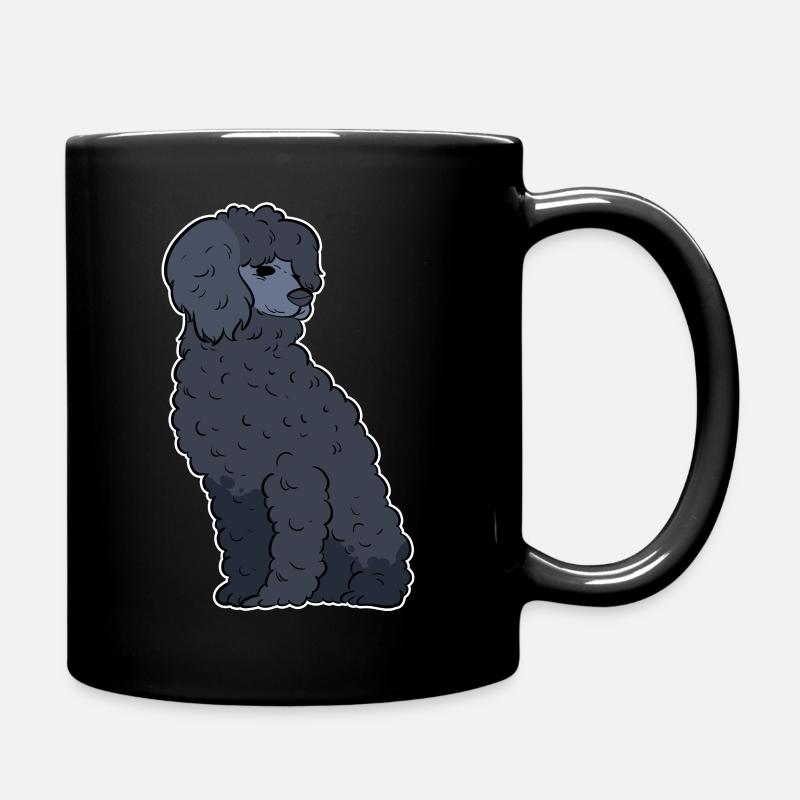 Pudel Hund Zwergpudel Toy Pudel Kleinpudel Welpe - Tasse einfarbig - Schwarz