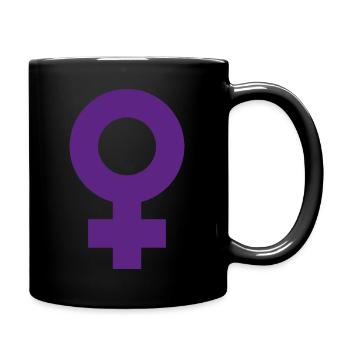 Set an example: women's power - Full Colour Mug - black - Right