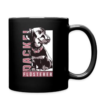 Dackel Flüsterer - Dachshunde Besitzer - Tasse einfarbig - Schwarz - Rechts