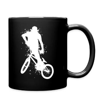 BMX Fahrrad für Jungs Kinder Bmx Bike Freestyle Fa - Tasse einfarbig - Schwarz - Rechts