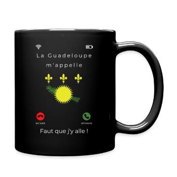 personnalisé Guadeloupe la Guadeloupe m appelle - Mug uni - noir - Droite