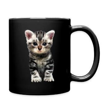 cat - Full Colour Mug - black - Right