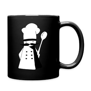 Kochen - Tasse einfarbig - Schwarz - Rechts