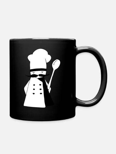 Kochen - Tasse einfarbig - Schwarz