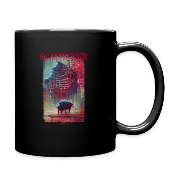 ALLESFRESSER001 - Tasse einfarbig - Schwarz - Rechts