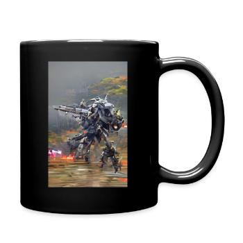 Mech Warrior - Full Colour Mug - black - Right