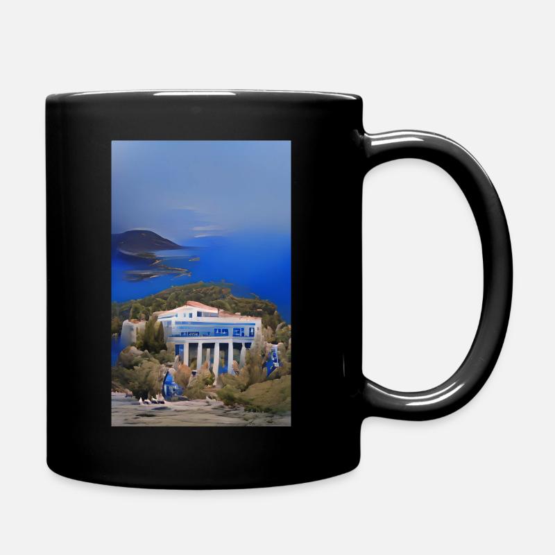 Mediterranean - Tasse einfarbig - Schwarz